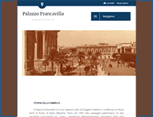 Tablet Screenshot of palazzofrancavilla.com